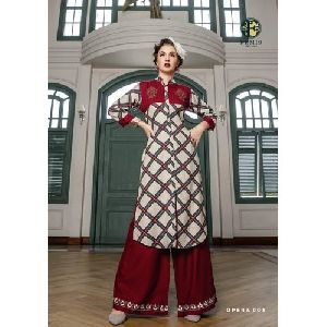 Modern Palazzo With Kurti