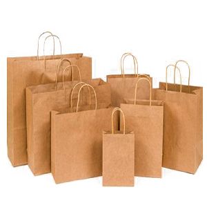 brown paper shopping bag