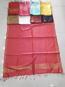 Plain Silk Dupattas