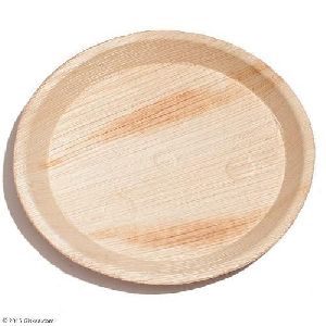 12 Inch Round Plain Areca / Palm Leaf Plate