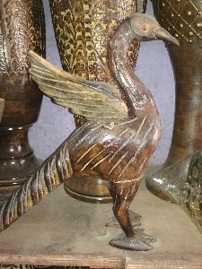 Wooden Bird Sculpture