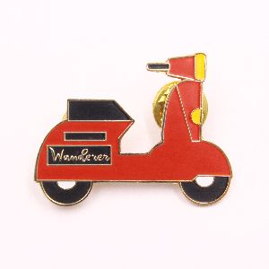 The Multi-Color Scooter Lapel Pin