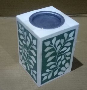 bone inlay candle stand