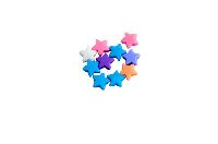 Plastic Plain Pastel Star Bead, Color : Red, White, Pink, Green, Blue, Brown, Yellow Etc.