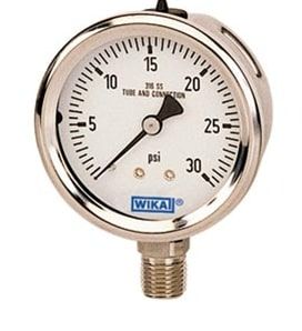 Stainless Steel Pressure Gauges, Shape : Round