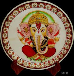 Marble Decorative Painting Plate