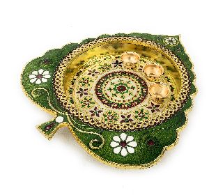 Decorative Thali / Dish For Pooja Diwali