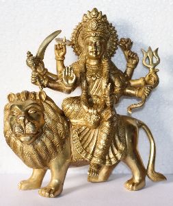Divya Shakti Durga Ji Idol In Brass