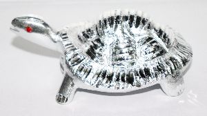 Divya Shakti Turtle In White Metal