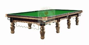 Bailey Gold Billiards Table In Steel Block Cushions