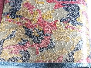 cow printed foil leather