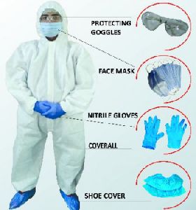 Disposable Coverall, Elastic WristHood Coverall Suit Indoor Outdoor Protection for Men/Women