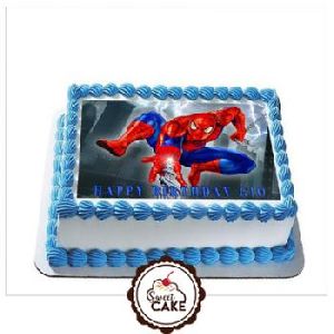 Spider Man Photo Cake