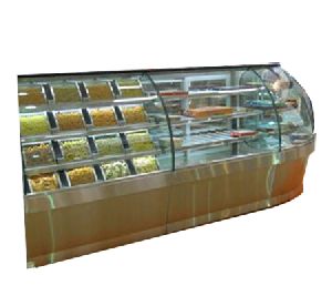 Curved Glass Food Counter