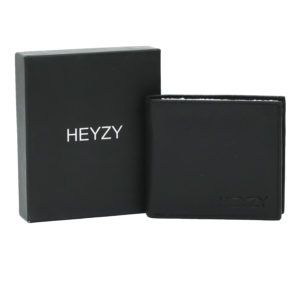Heyzy Handfinish Black Bifold Wallet