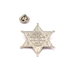 The Antique and Silver Star Logo Badge and Lapel Pin