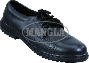 Leather Black Safety Shoe
