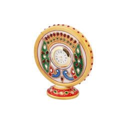 Marble Table Round Clock