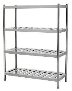 Silver Stainless Steel Pot Rack