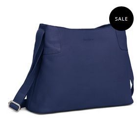 Ladies Blue Leather Sling Bag