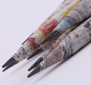 Newspaper Pencils