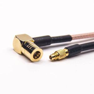 SMB Male Angled To MMCX Male Straight Coaxial Cable With RG316