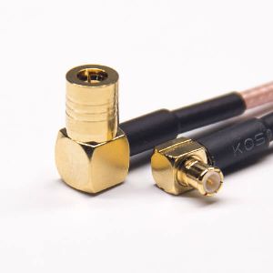 SMB Right Angled Female To MCX Angled Male RF Coaxial Cable With RG 316