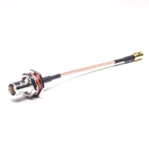 SMB To BNC Cable Assembly Male 50Ohm To Female With RG316