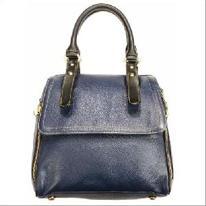 Ladies Blue Leather Bag