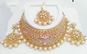 Mint Meena Choker Necklace