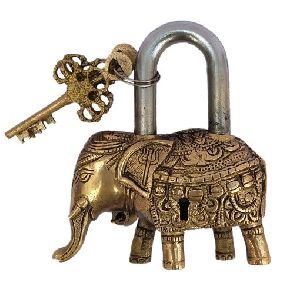 Brass Elephant Lock