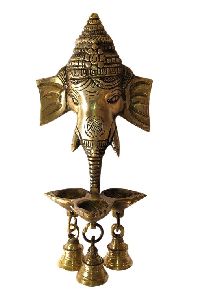 Brass Ganesh Wall Hanging Bell