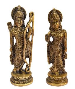 Brass Ram Sita Statue