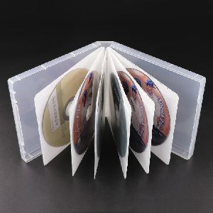 12-cd dvd plastic resealable sleeves external dvd case protection multi dvd box case