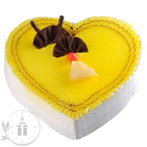 Heart Shape Pineapple Cake