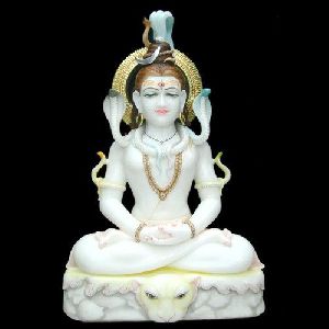 White Marble Shiva Statue