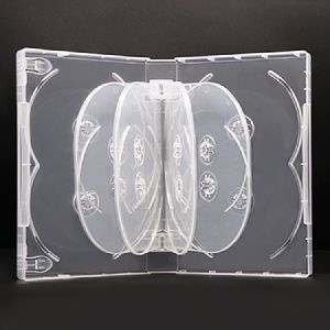 33mm Multi Disc DVD Box Multi Disc DVD Case With 4 Tray Clear CD DVD Packing Case For 12 Discs