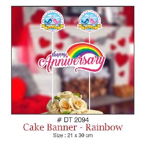 Cake Banner (Rainbow)