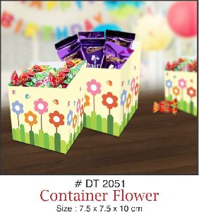 Paper container flower
