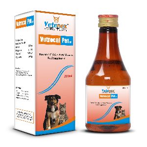 Vutrocal-Pet D3 - Powerful Calcium With Vitamins Feed Supplement for Dog,  and Cat - 200 ML