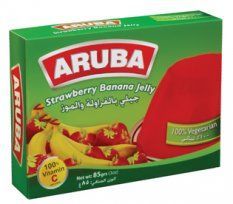 Vegetarian Strawberry and Banana Flavored Jelly