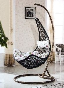 MW All-Weather Indoor-Outdoor Single Seater Swing (Jhula) with Strong MS Stand Base - *1yr Warranty