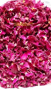 dried red rose petals