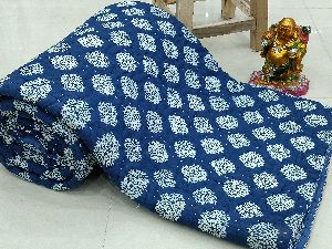 Indigo Blue Kantha Quilt