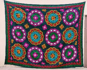 Suzani Embroidered Bedsheet