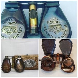 Antique Brass Folding Binocular