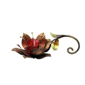 Iron Flower Candle Stand
