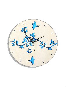 Blue Birds Wall Clock