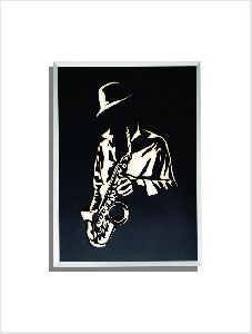 Wall Mural of Saxophone Player