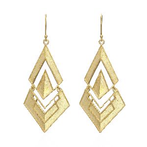 Metallic Brass Earrings (ABM-ET-28)